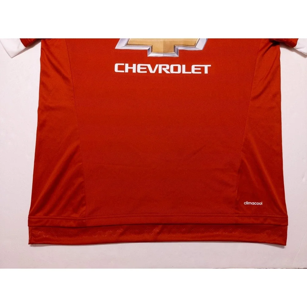ADIDAS Manchester United Soccer Jersey AC1414 2015-16 Casillero Del Diablo Large